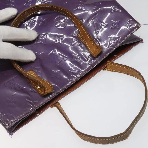 LOUIS VUITTON Monogram Vernis Reade MM Tote Bag Viole - Picture 6 of 16